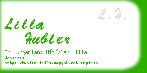 lilla hubler business card